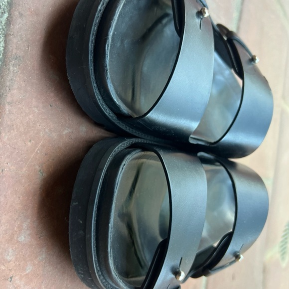 Jenni Kayne Double Strap Black Sandals - Picture 12 of 16